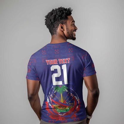 Custom Haiti Grenadye Alaso T-Shirt Blue Nou Retounen Anko 1974-2026 Graphic Tee