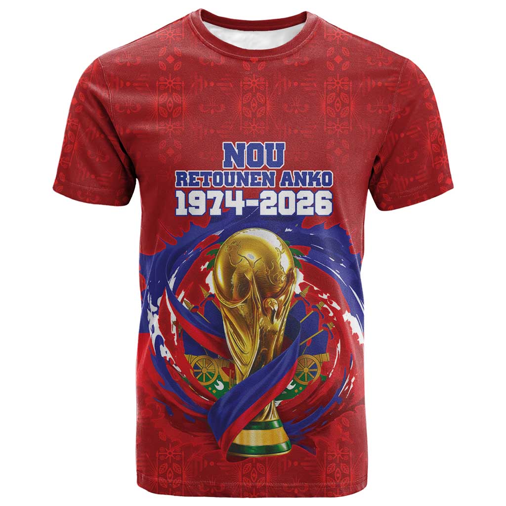 Custom Haiti Grenadye Alaso T-Shirt Red Nou Retounen Anko 1974-2026 Graphic Tee