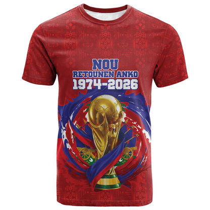 Custom Haiti Grenadye Alaso T-Shirt Red Nou Retounen Anko 1974-2026 Graphic Tee