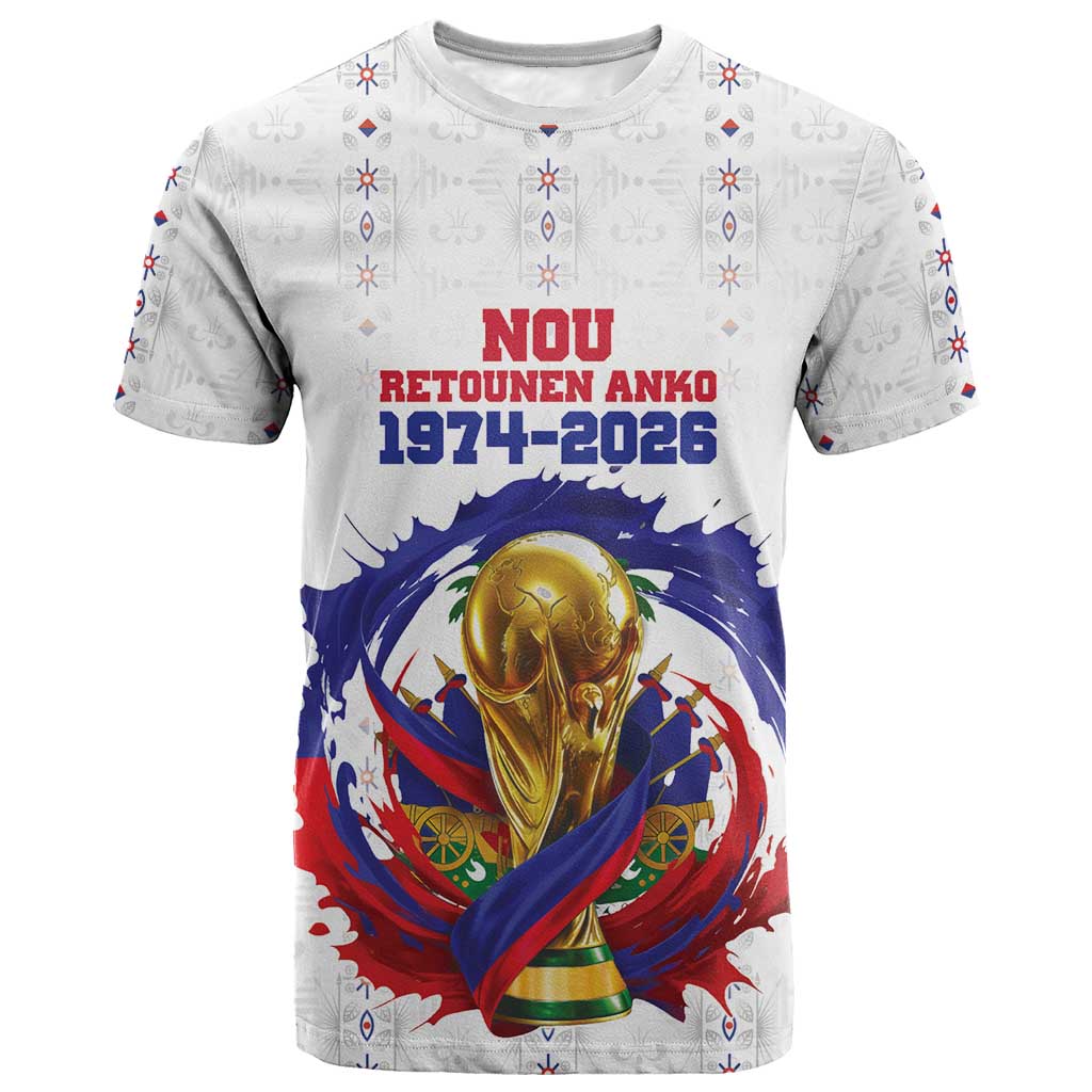Custom Haiti Grenadye Alaso T-Shirt White Nou Retounen Anko 1974-2026 Graphic Tee