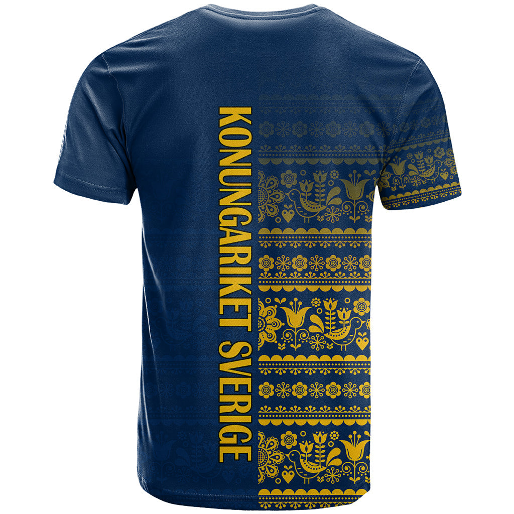 Sweden Tre Kronor T-Shirt Sverige With Half Scandinavian Design Graphic Tee