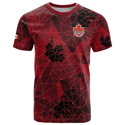 Custom Canada Soccer T-Shirt Ladies Replica National Team Graphic Tee