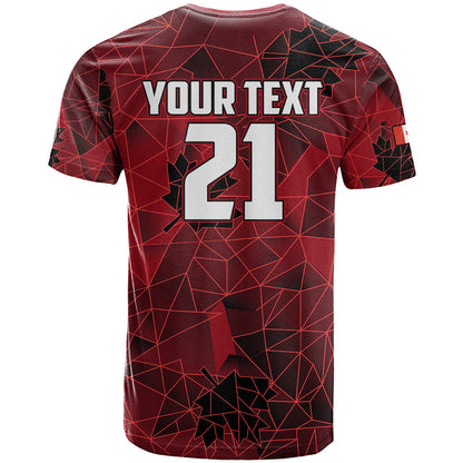 Custom Canada Soccer T-Shirt Ladies Replica National Team Graphic Tee