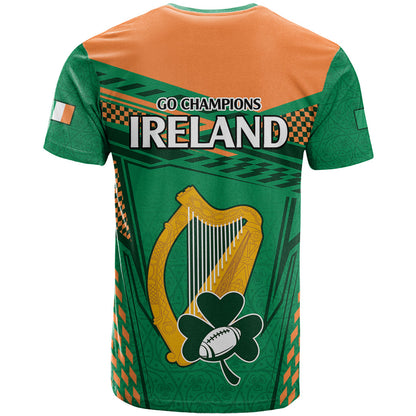Ireland Rugby T-Shirt World Cup Shamrock Sporty Style Graphic Tee