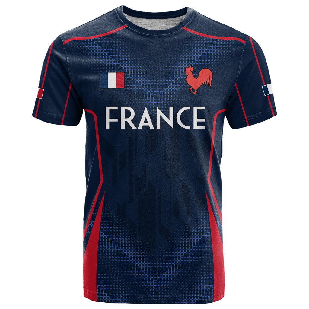 France Rugby T-Shirt Allez Les Bleus Go World Cup Graphic Tee
