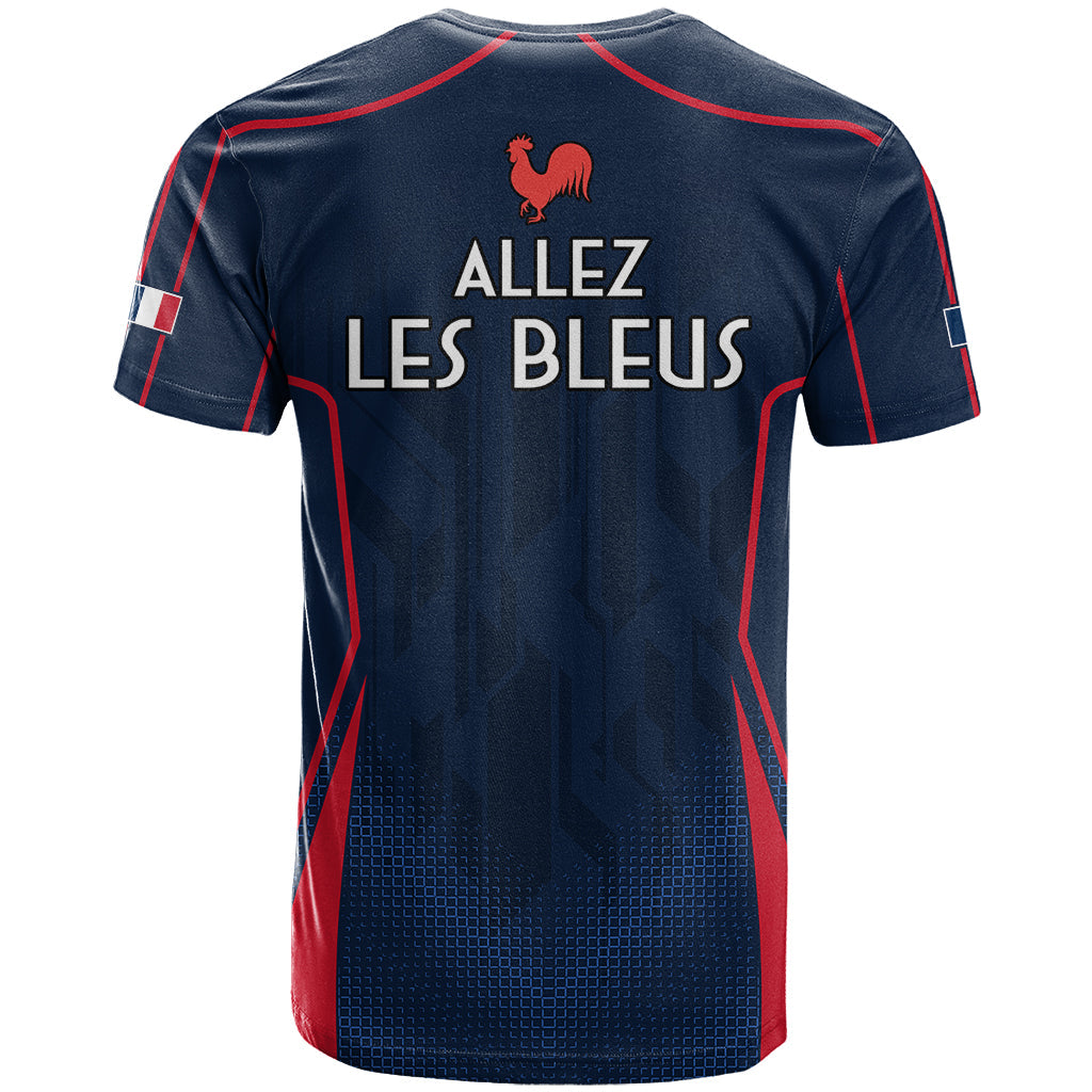 France Rugby T-Shirt Allez Les Bleus Go World Cup Graphic Tee