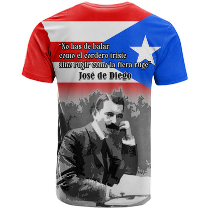 Puerto Rico T-Shirt Happy Jose de Diego Day Graphic Tee