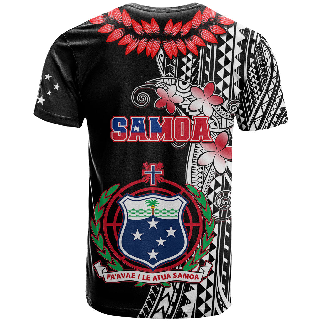 Polynesian Pride Samoa T-Shirt Ula Fala Mix Samoan Tribal Black Version Graphic Tee