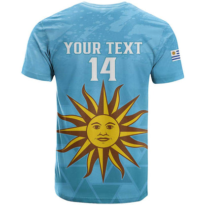 Custom Uruguay Football T-Shirt 2024 Vamos La Celeste Graphic Tee