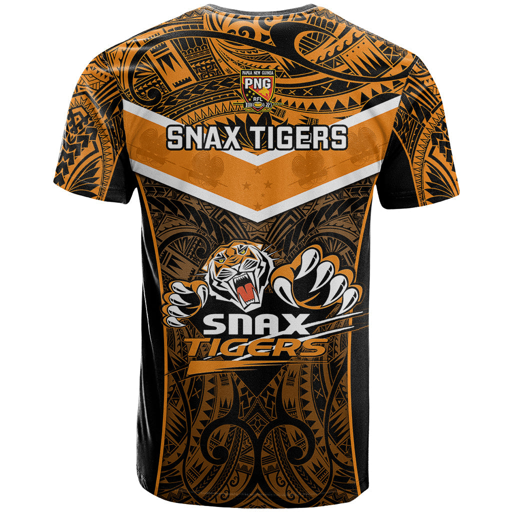 Papua New Guinea Rugby T-Shirt Lae Snax Tigers PNG Polynesian Pattern Graphic Tee