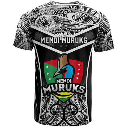 Papua New Guinea Rugby T-Shirt Mendi Muruks PNG Polynesian Pattern Graphic Tee