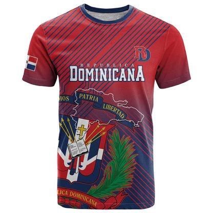 Dominican Republic 2026 Baseball Custom T-Shirt Coat Of Arms Gradient Style Graphic Tee