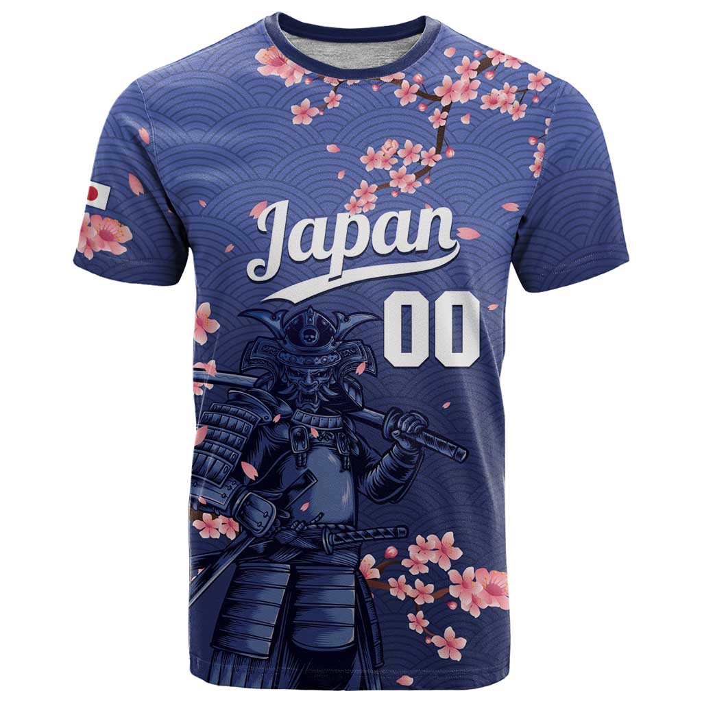 Japan 2026 Baseball Custom T-Shirt Come On Samurai Sakura Pattern Graphic Tee