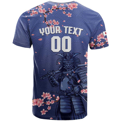Japan 2026 Baseball Custom T-Shirt Come On Samurai Sakura Pattern Graphic Tee
