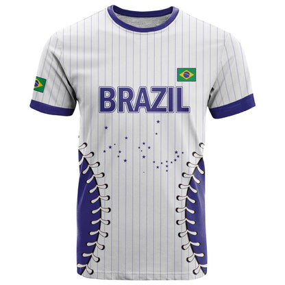 Brazil 2026 Baseball Custom T-Shirt Go Champions Sporty Style Graphic Tee