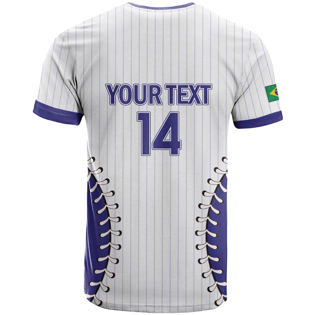 Brazil 2026 Baseball Custom T-Shirt Go Champions Sporty Style Graphic Tee