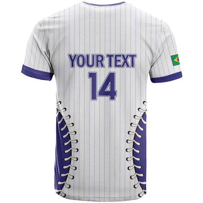 Brazil 2026 Baseball Custom T-Shirt Go Champions Sporty Style Graphic Tee
