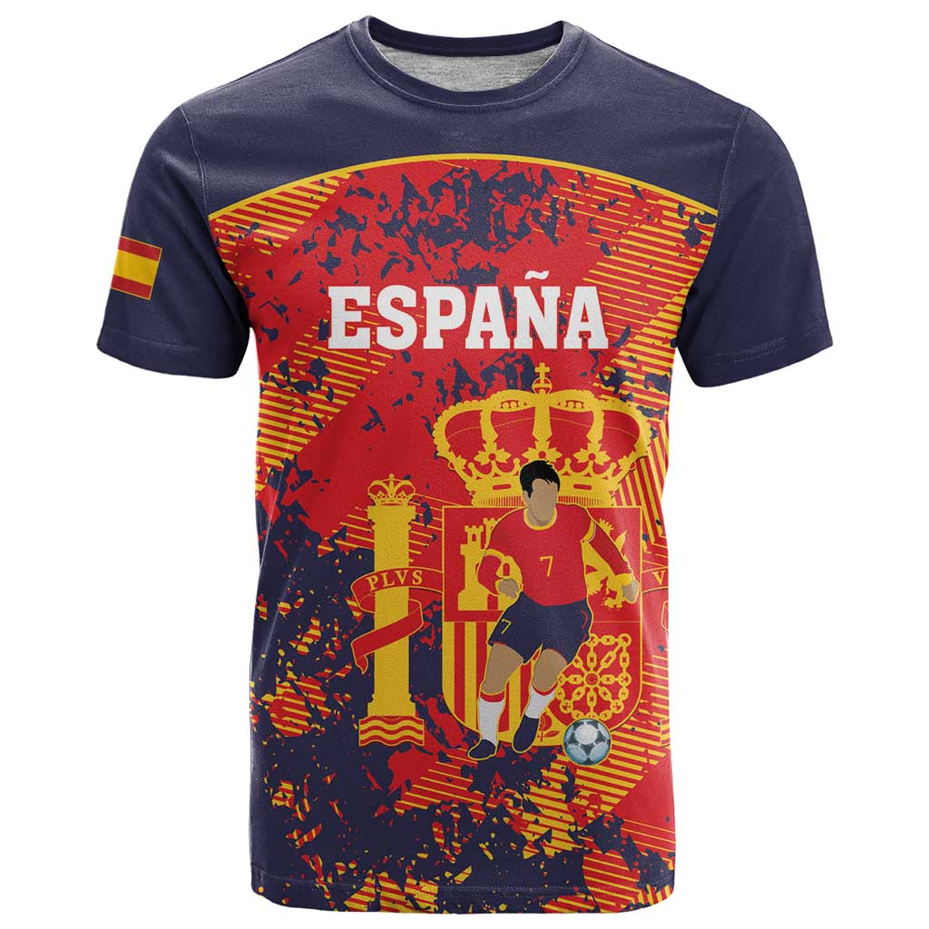 Spain 2026 Football Custom T-Shirt Espana La Roja Grunge Style Graphic Tee