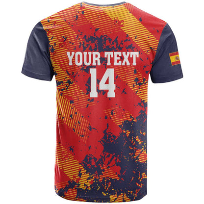 Spain 2026 Football Custom T-Shirt Espana La Roja Grunge Style Graphic Tee