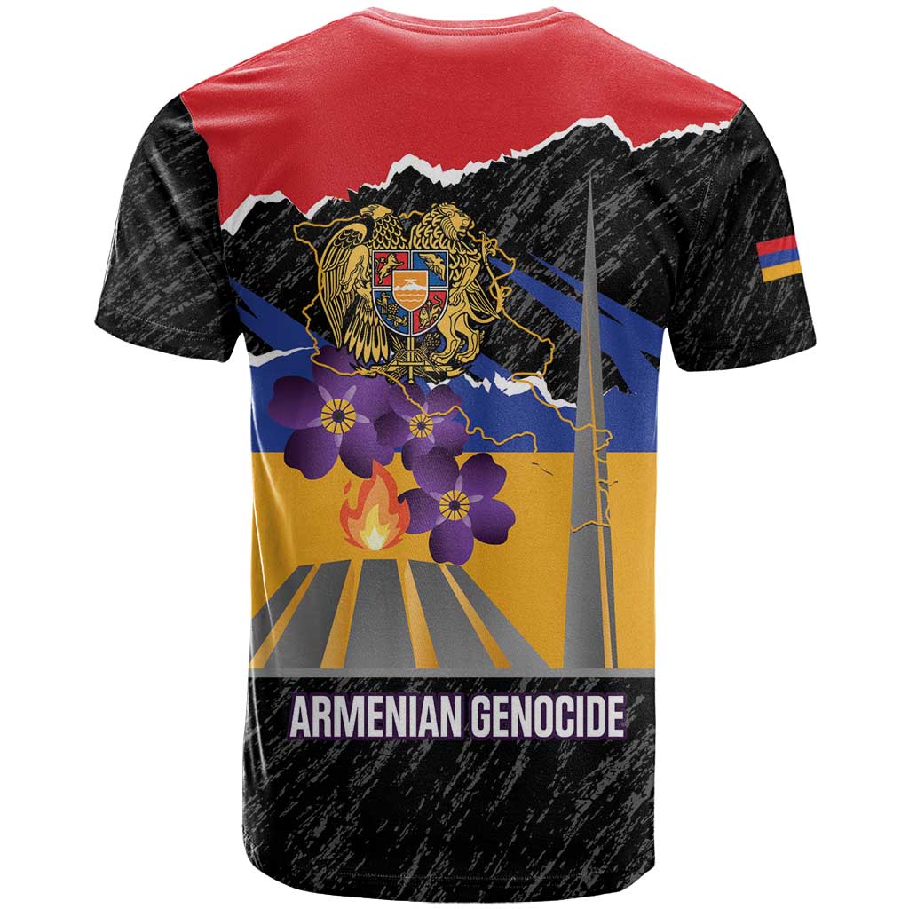 Armenian Genocide Remembrance Day T-Shirt Tsitsernakaberd 110th Anniversary Never Forget Graphic Tee