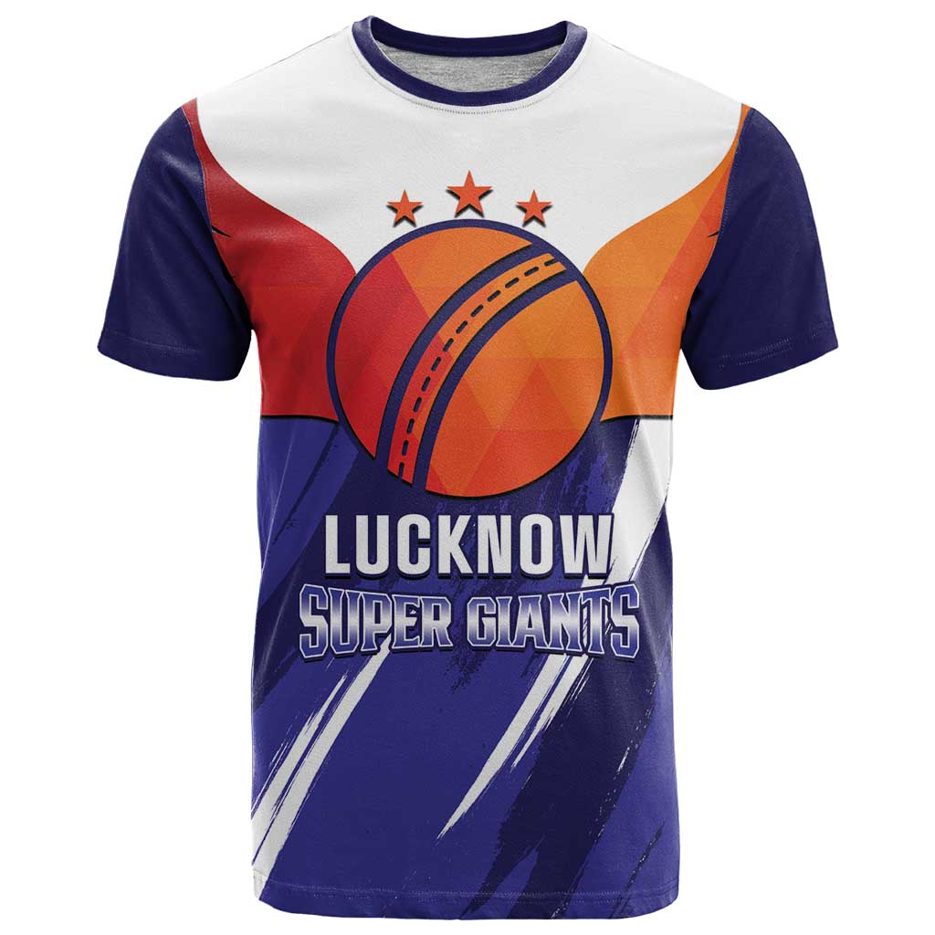 Custom Lucknow India Cricket T-Shirt Go Champions Graphic Tee
