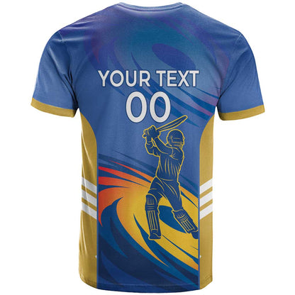 Custom Mumbai India Cricket T-Shirt Go Champions Graphic Tee