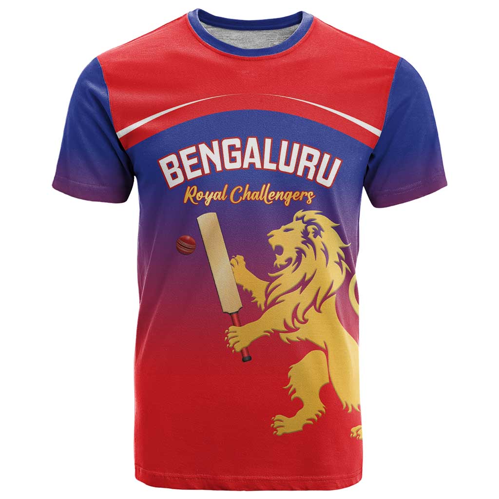Custom Bengaluru India Cricket T-Shirt Go Champions Graphic Tee