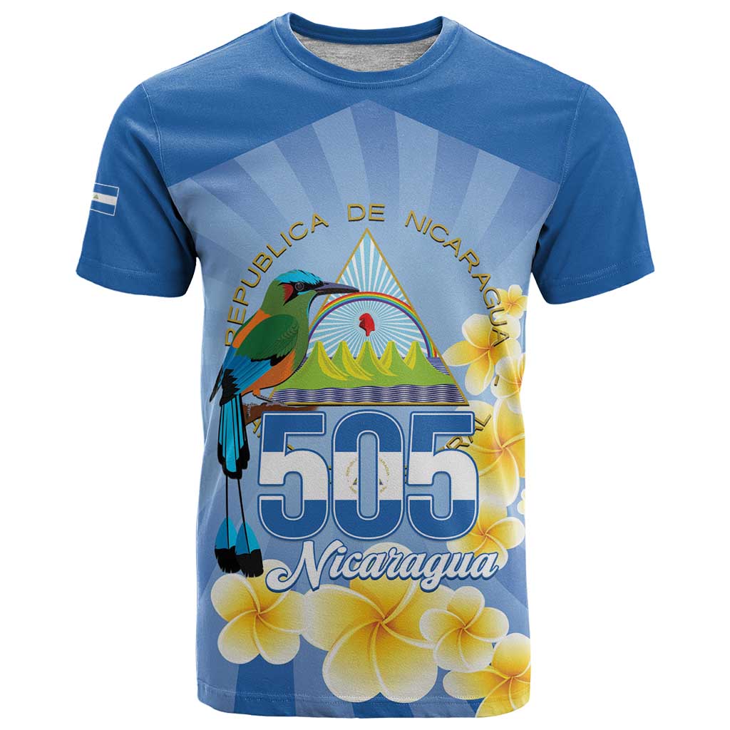 Personalized Nicaragua Independence Day T-Shirt 505 Proud Guardabarranco Sacuanjoche Graphic Tee