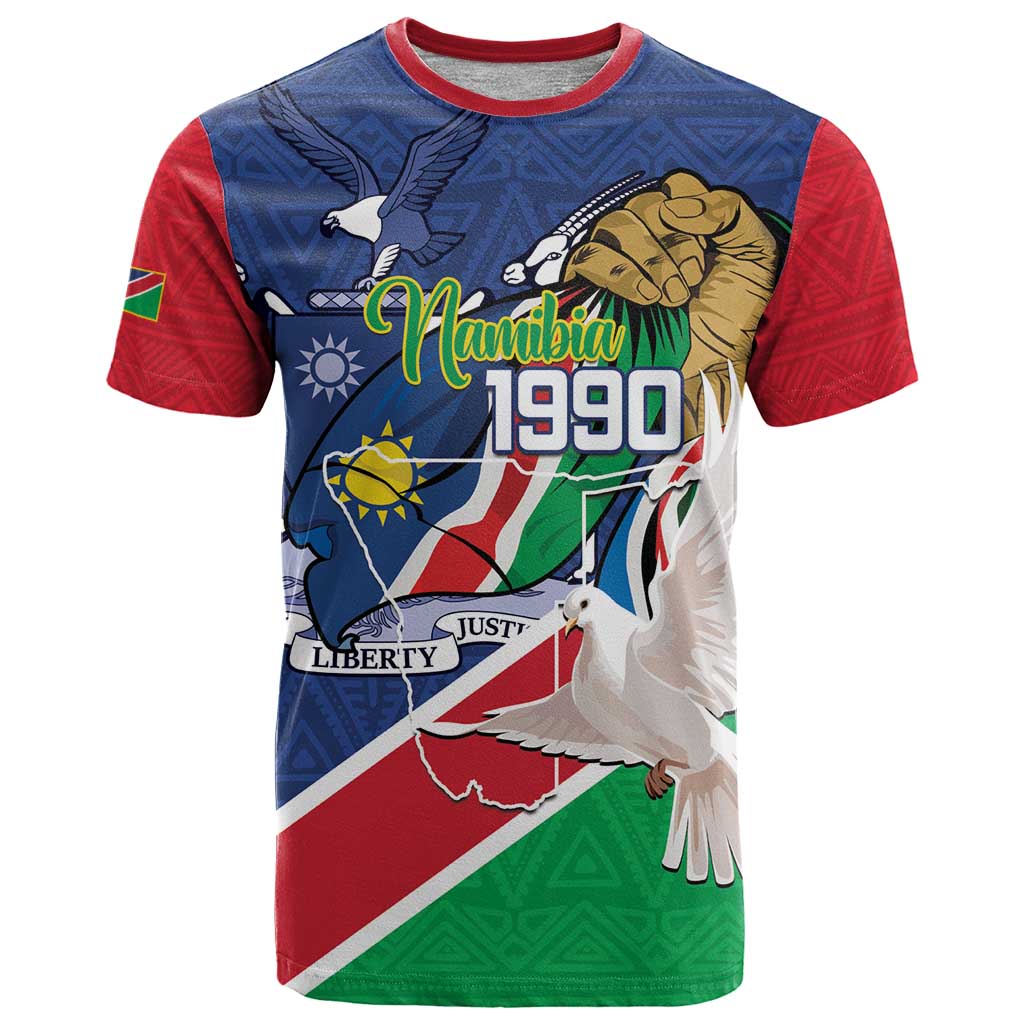 Namibia 1990 T-Shirt Independence Anniversary African Pattern Graphic Tee
