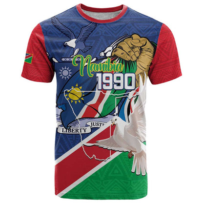 Namibia 1990 T-Shirt Independence Anniversary African Pattern Graphic Tee