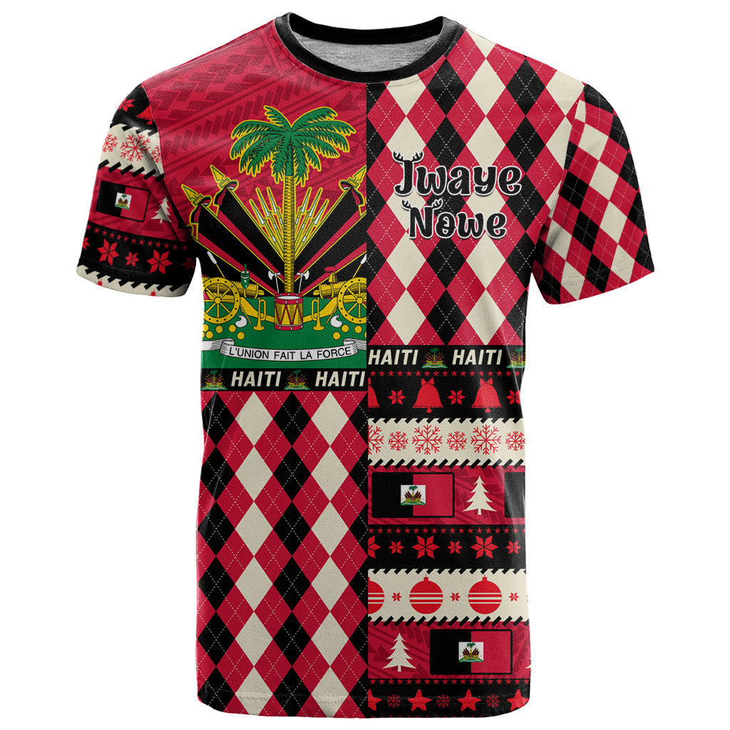 Haiti 1964 Christmas T-Shirt Jwaye Nowe With Coat Of Arms Graphic Tee