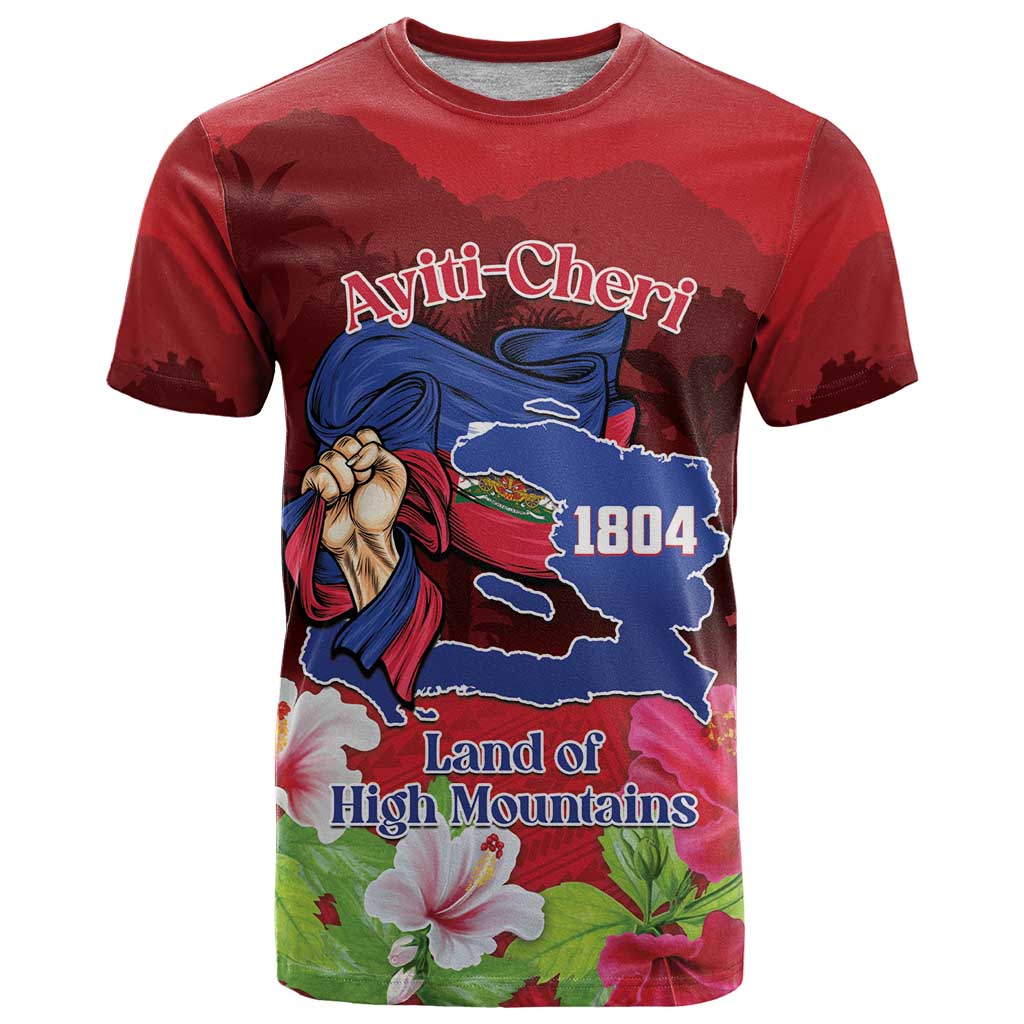 Ayiti-Cheri Independence Day T-Shirt Land of High Mountains Graphic Tee