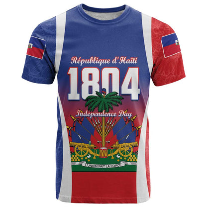 Personalized Haiti 1804 T-Shirt Happy Ayiti Independence Day Graphic Tee