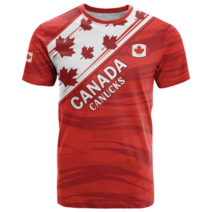 Custom Canada Rugby T-Shirt 2024 Pacific Go Canucks Graphic Tee