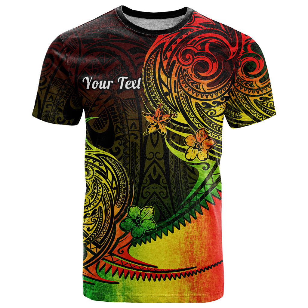 Personalised Polynesian Tribal T-Shirt Unique Reggae Graphic Tee