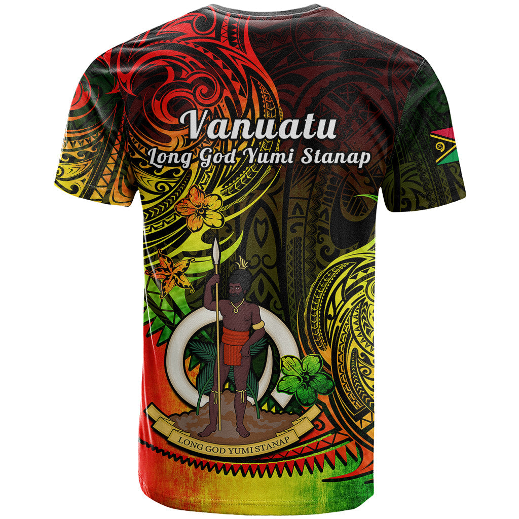 Polynesian Pride Vanuatu T-Shirt Reggae Polynesia Long God Yumi Stanap Graphic Tee