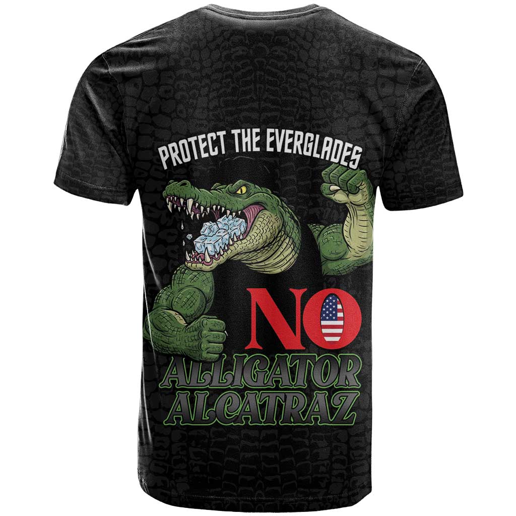 Protect The Everglades T-Shirt Gator No Alligator Alcatraz Graphic Tee