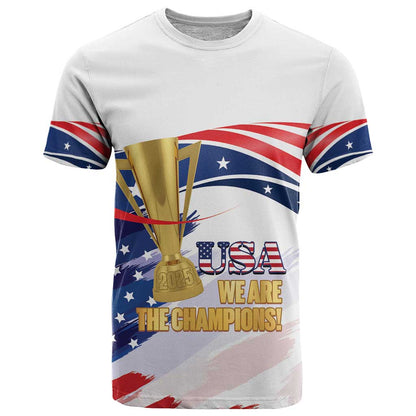 Personalized United States Soccer T-Shirt 2025 USA Champions Graphic Tee