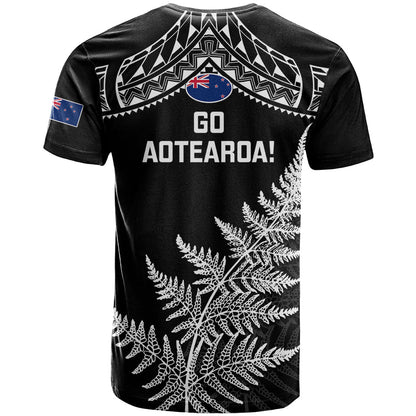 New Zealand Silver Fern Rugby T-Shirt Go All Black World Cup Graphic Tee