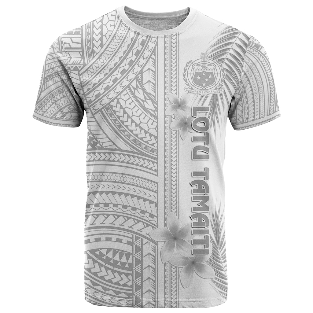 Samoa White Sunday T-Shirt Manuia le Aso Sa o Tamaiti Polynesian Plumeria Graphic Tee