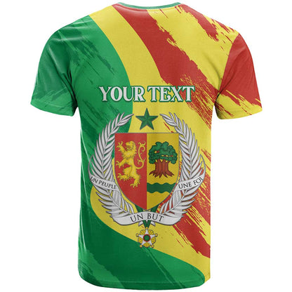 Senegal Independence Day T-Shirt Coat Of Arms Grunge Style Graphic Tee