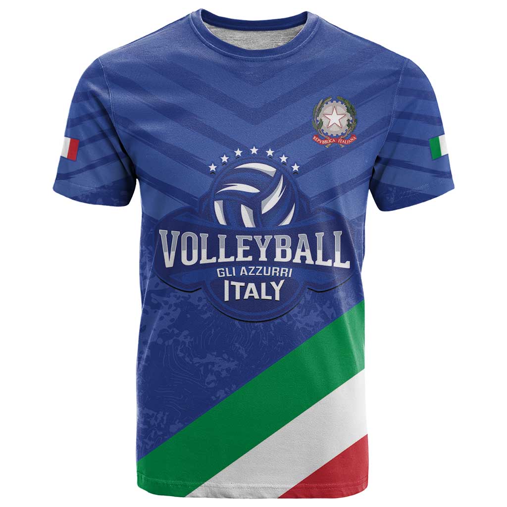 Custom Italy Volleyball T-Shirt 2025 Gli Azzurri Graphic Tee
