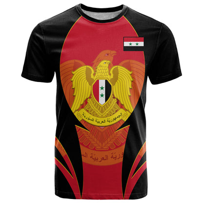 Custom Syria Evacuation Day T-Shirt Coat Of Arms Graphic Tee
