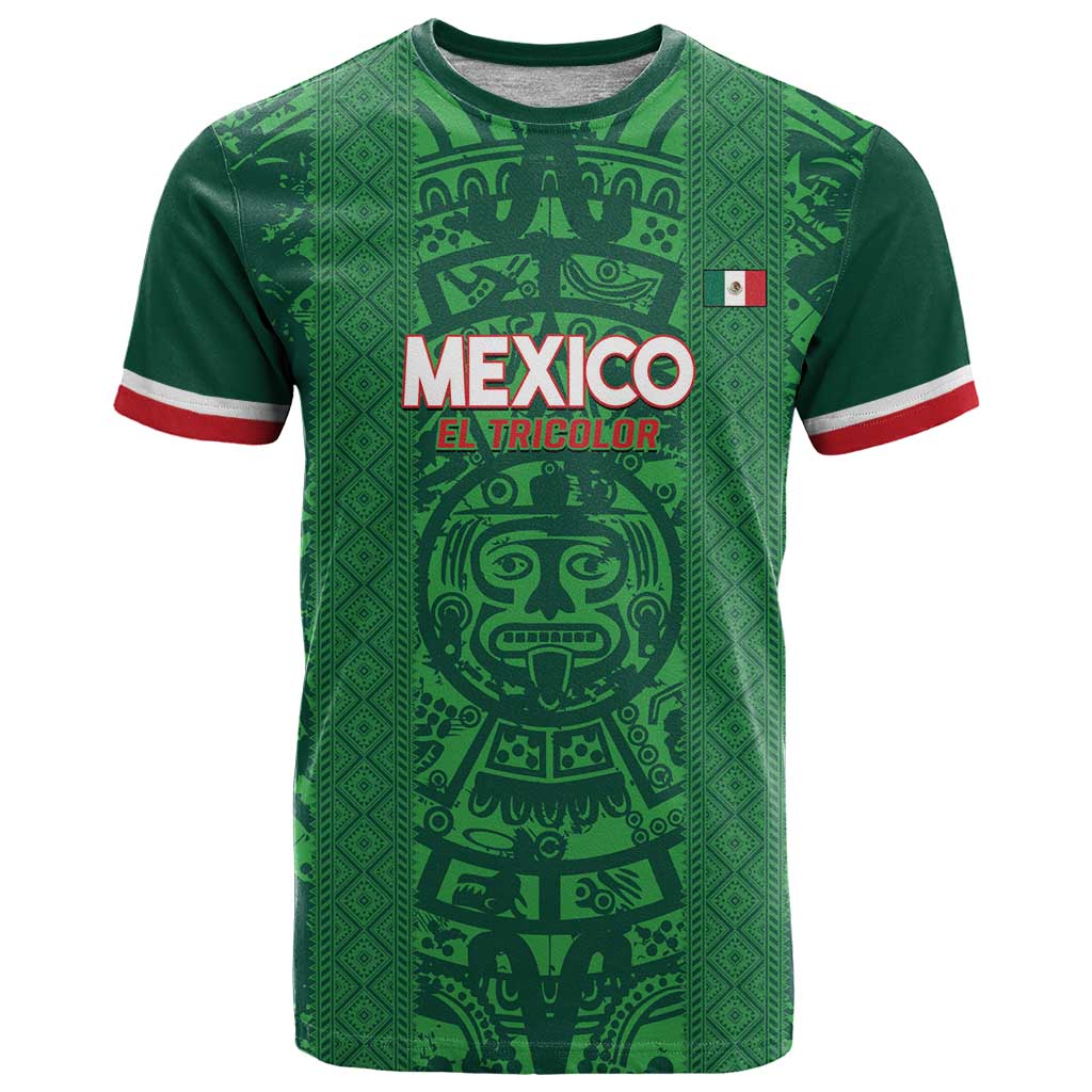 Custom Mexico Football T-Shirt 2025 El Tri Champions Green Color Graphic Tee