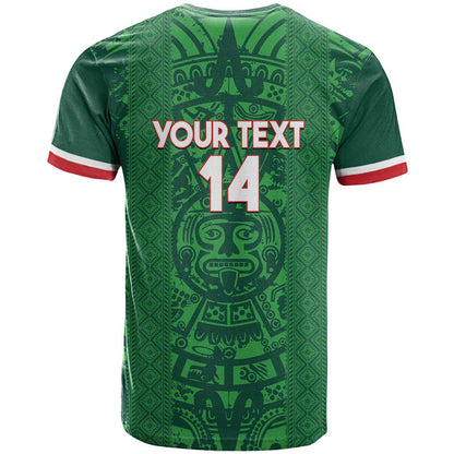 Custom Mexico Football T-Shirt 2025 El Tri Champions Green Color Graphic Tee