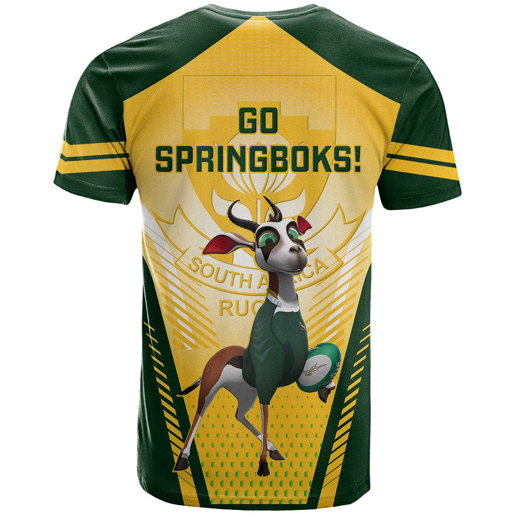 South Africa Rugby T-Shirt World Cup Springboks Mascot Graphic Tee
