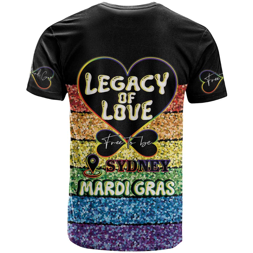 Free To Be Sydney Mardi Gras T-Shirt Legacy Of Love Graphic Tee