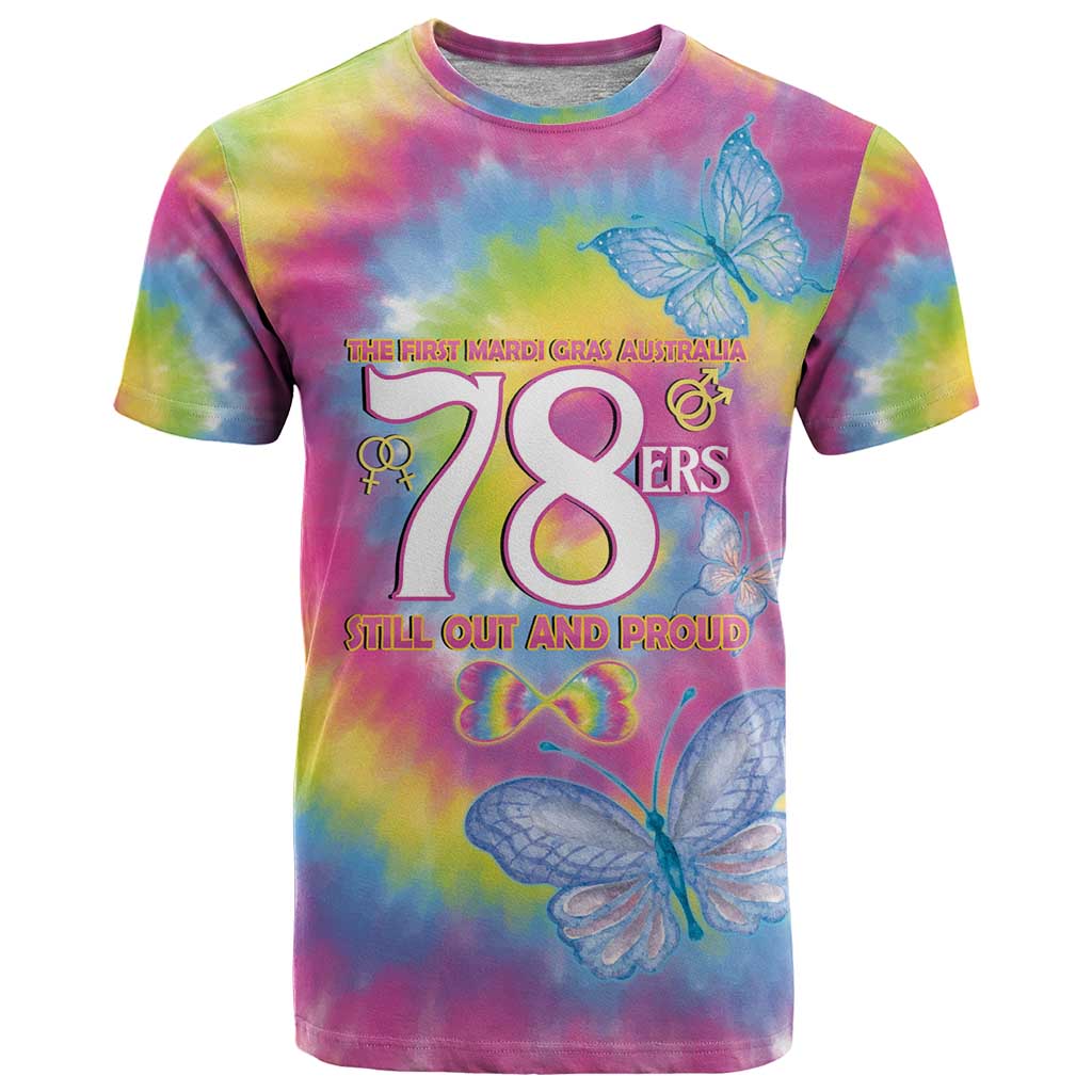 First Sydney Madri Gras Australia T-Shirt 78ers Still Out And Proud Graphic Tee