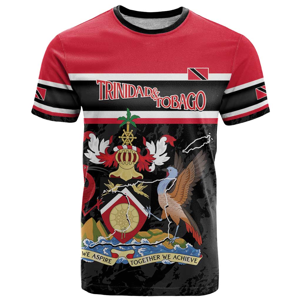 Trinidad and Tobago T-Shirt Together We Aspire Together We Achieve Graphic Tee