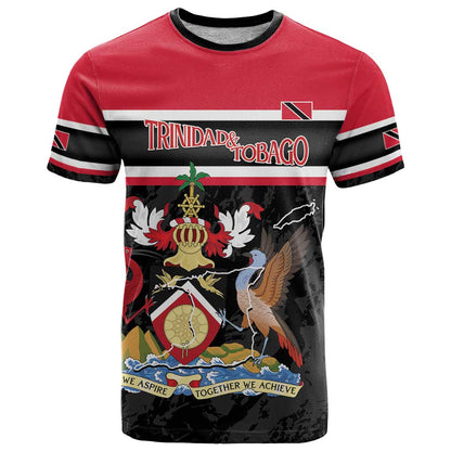 Trinidad and Tobago T-Shirt Together We Aspire Together We Achieve Graphic Tee